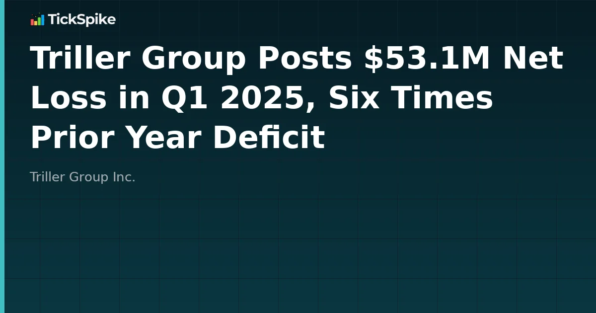 Triller Group Posts $53.1M Net Loss in Q1 2025, Six Times Prior Year Deficit